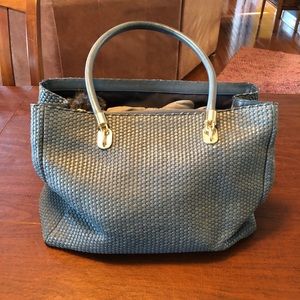 Cole Haan Bag. Slate Blue Woven